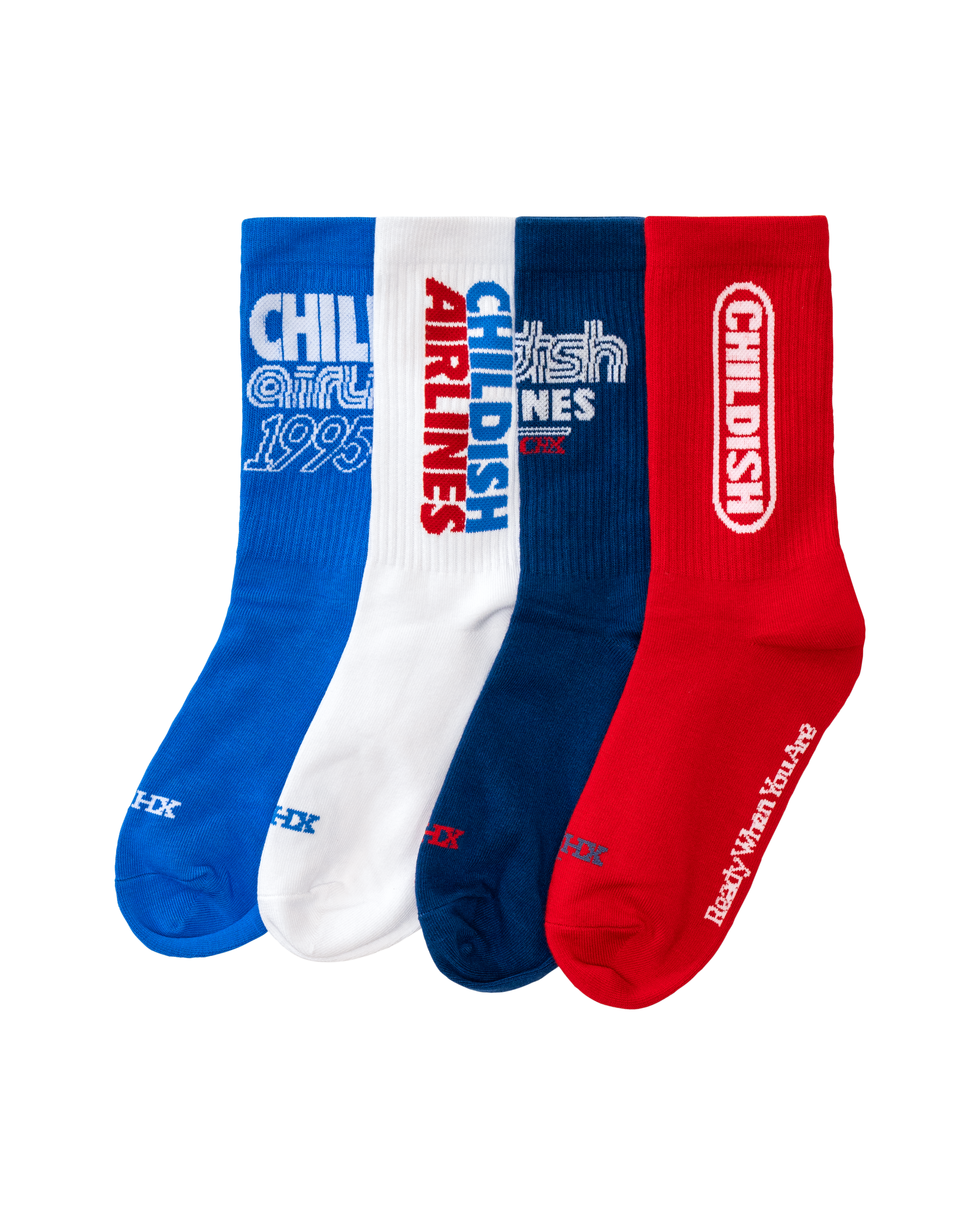 CHILDISH® AIRLINES SOCKS (4-PACK)